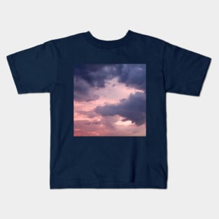 Purple sunset clouds Kids T-Shirt
